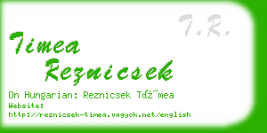 timea reznicsek business card